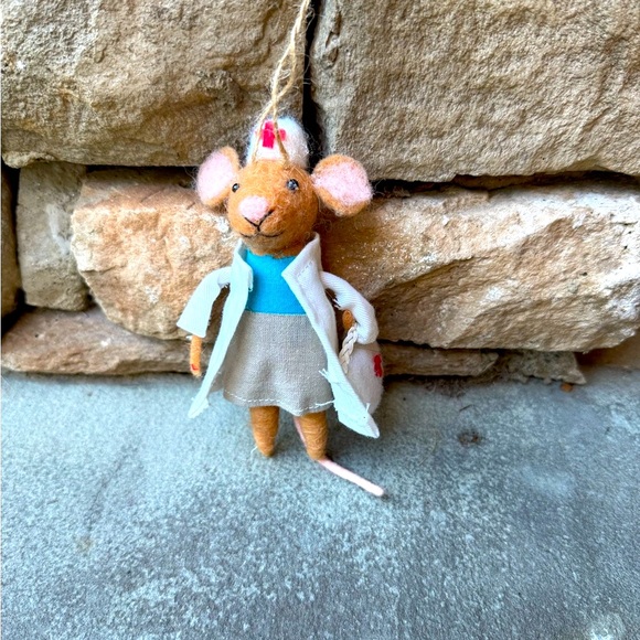 New🌟Doctor Mouse Felt Ornament